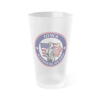 Iowa National Guard - Frosted Pint Glass 16oz 16oz Frosted - Go Mug Yourself