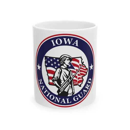 Iowa National Guard - White Coffee Mug 11oz - Go Mug Yourself