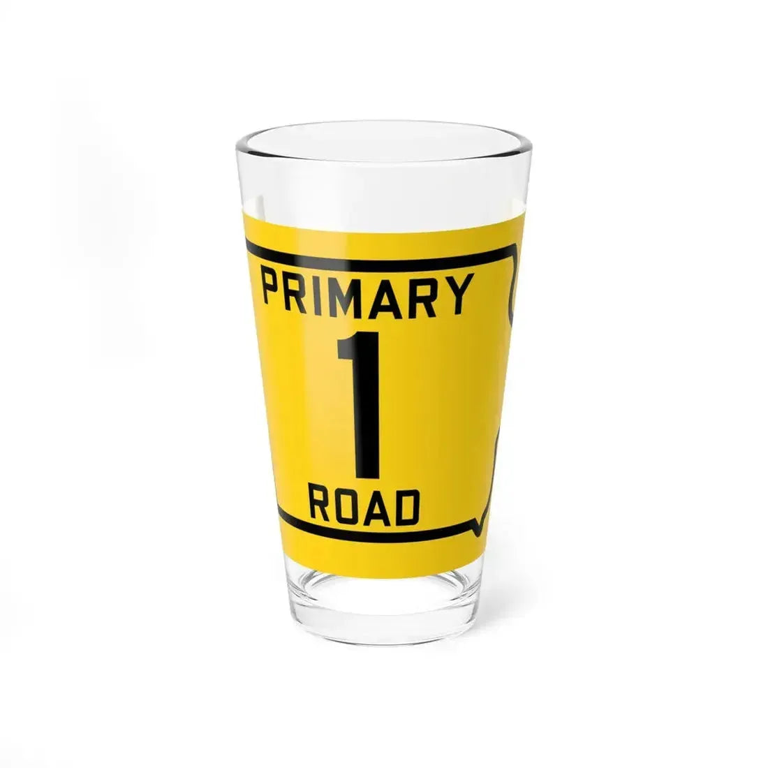 Iowa Primary 1 (Iowa) (Road Sign) Pint Glass 16oz 16oz - Go Mug Yourself