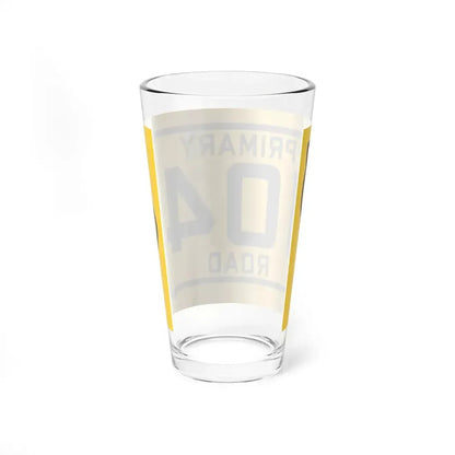 Iowa Primary 104 (Iowa) (Road Sign) Pint Glss 16oz - Go Mug Yourself