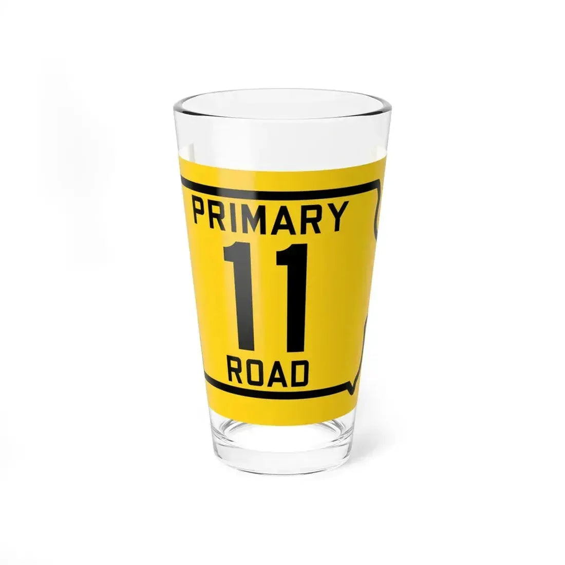 Iowa Primary 11 (Iowa) (Road Sign) Pint Glass 16oz 16oz - Go Mug Yourself