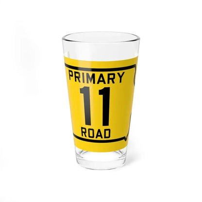 Iowa Primary 11 (Iowa) (Road Sign) Pint Glass 16oz 16oz - Go Mug Yourself
