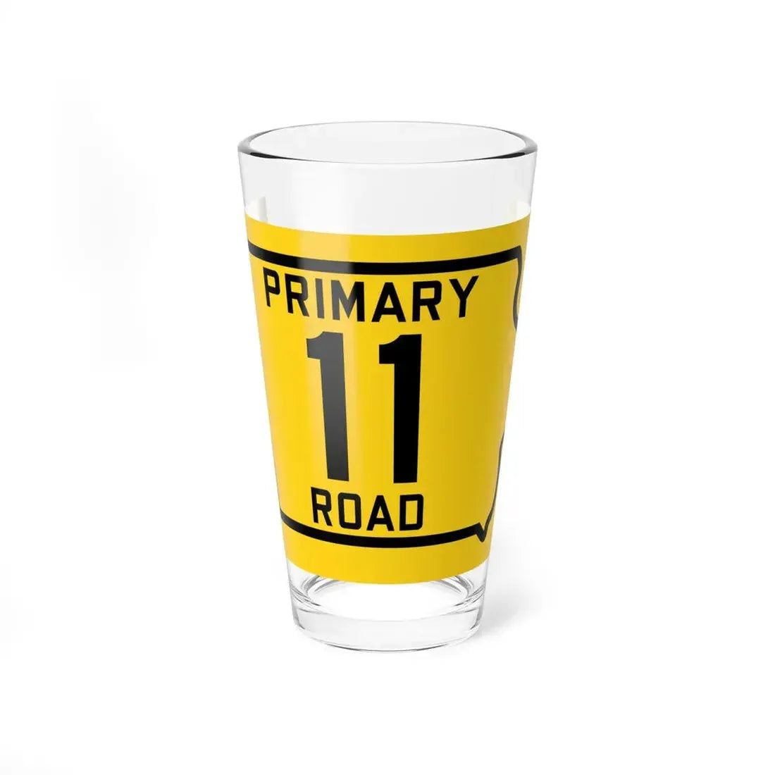 Iowa Primary 11 (Iowa) (Road Sign) Pint Glss 16oz 16oz - Go Mug Yourself