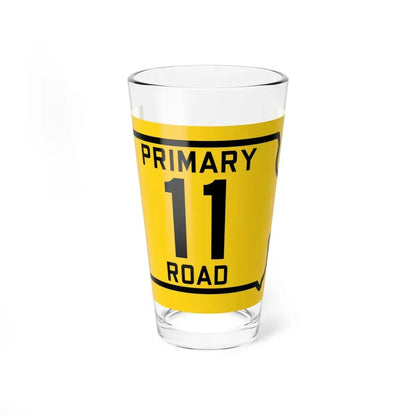 Iowa Primary 11 (Iowa) (Road Sign) Pint Glss 16oz 16oz - Go Mug Yourself