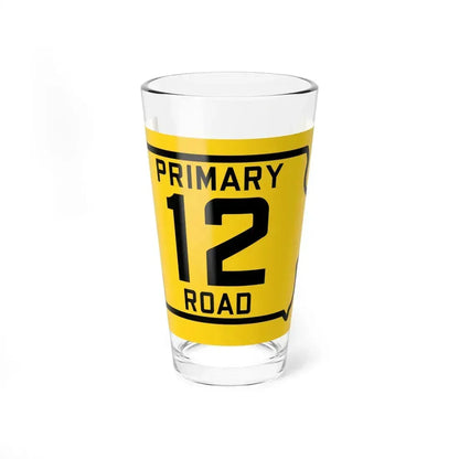 Iowa Primary 12 (Iowa) (Road Sign) Pint Glass 16oz 16oz - Go Mug Yourself