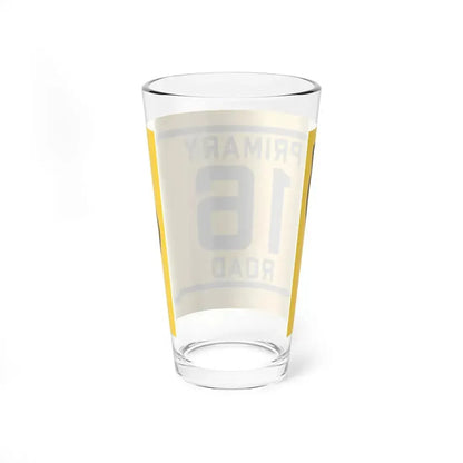 Iowa Primary 16 (Iowa) (Road Sign) Pint Glass 16oz - Go Mug Yourself