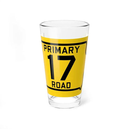 Iowa Primary 17 (Iowa) (Road Sign) Pint Glass 16oz 16oz - Go Mug Yourself