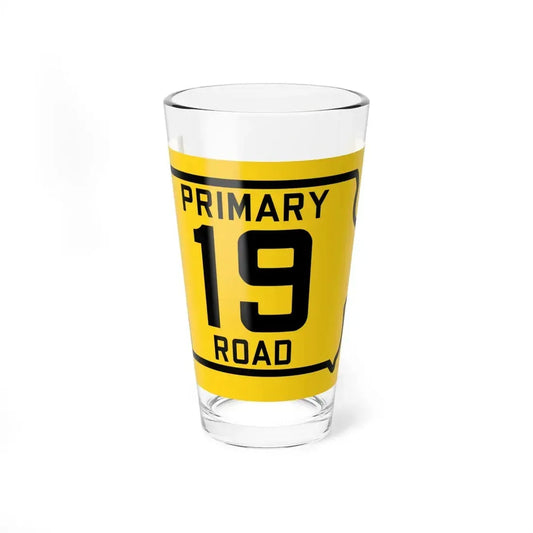 Iowa Primary 19 (Iowa) (Road Sign) Pint Glss 16oz 16oz - Go Mug Yourself