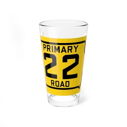 Iowa Primary 22 (Iowa) (Road Sign) Pint Glass 16oz 16oz - Go Mug Yourself