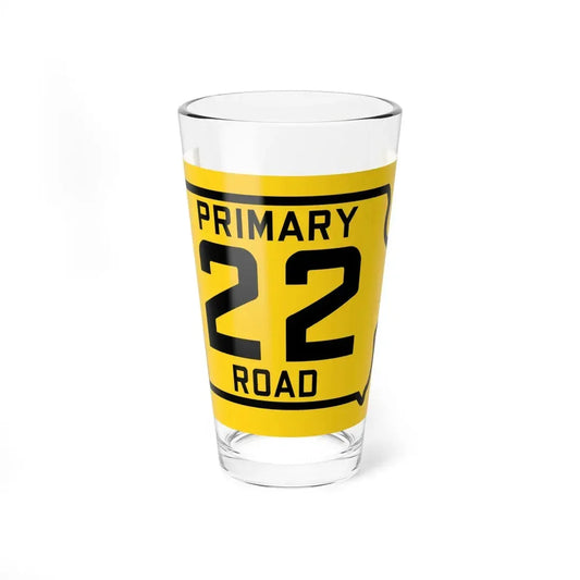 Iowa Primary 22 (Iowa) (Road Sign) Pint Glss 16oz 16oz - Go Mug Yourself