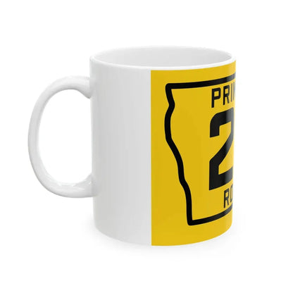 Iowa Primary 27 (Iowa) (Road Sign) White Coffee Mug - Go Mug Yourself