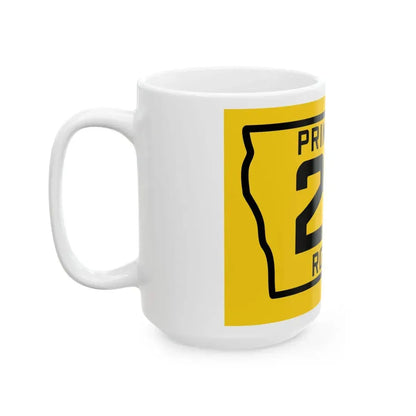 Iowa Primary 27 (Iowa) (Road Sign) White Coffee Mug - Go Mug Yourself