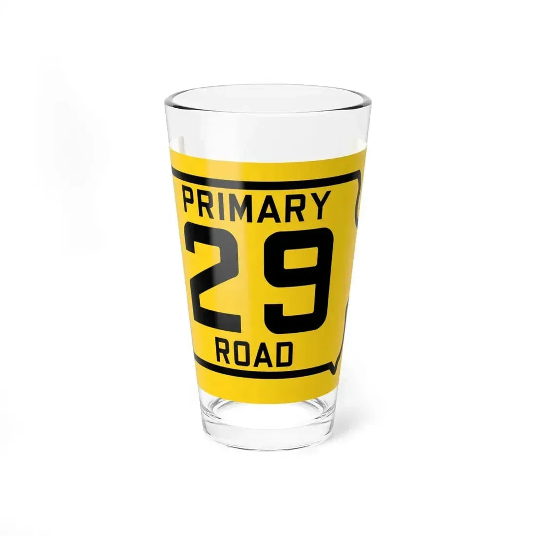 Iowa Primary 29 (Iowa) (Road Sign) Pint Glass 16oz 16oz - Go Mug Yourself