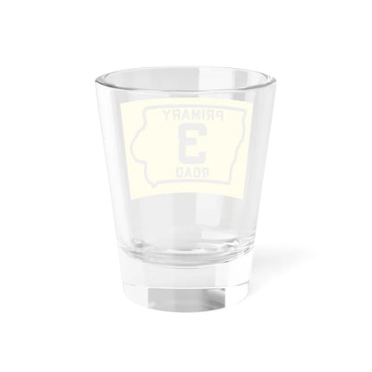 Iowa Primary 3 (Iowa) (Road Sign) Shot Glass 1.5oz - Go Mug Yourself