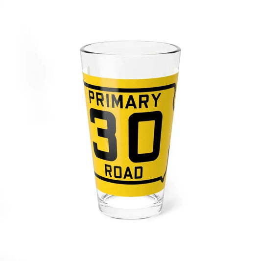 Iowa Primary 30 (Iowa) (Road Sign) Pint Glss 16oz 16oz - Go Mug Yourself