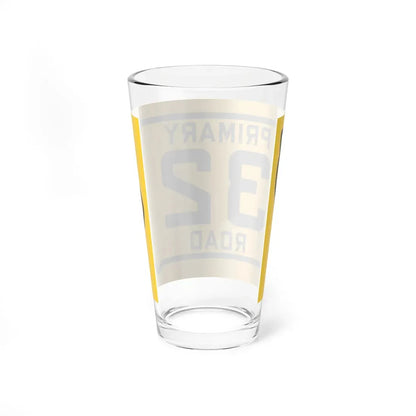 Iowa Primary 32 (Iowa) (Road Sign) Pint Glass 16oz - Go Mug Yourself