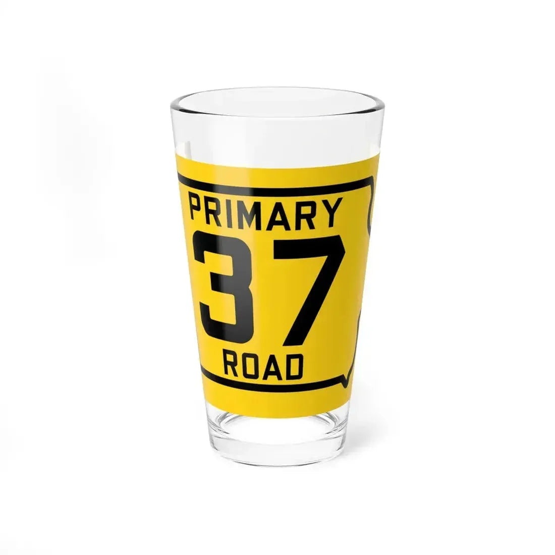 Iowa Primary 37 (Iowa) (Road Sign) Pint Glass 16oz 16oz - Go Mug Yourself