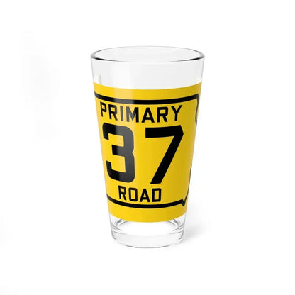 Iowa Primary 37 (Iowa) (Road Sign) Pint Glass 16oz 16oz - Go Mug Yourself