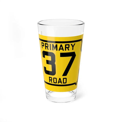 Iowa Primary 37 (Iowa) (Road Sign) Pint Glss 16oz 16oz - Go Mug Yourself