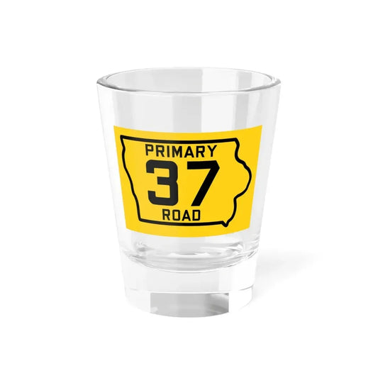 Iowa Primary 37 (Iowa) (Road Sign) Shot Glass 1.5oz 1.5oz - Go Mug Yourself