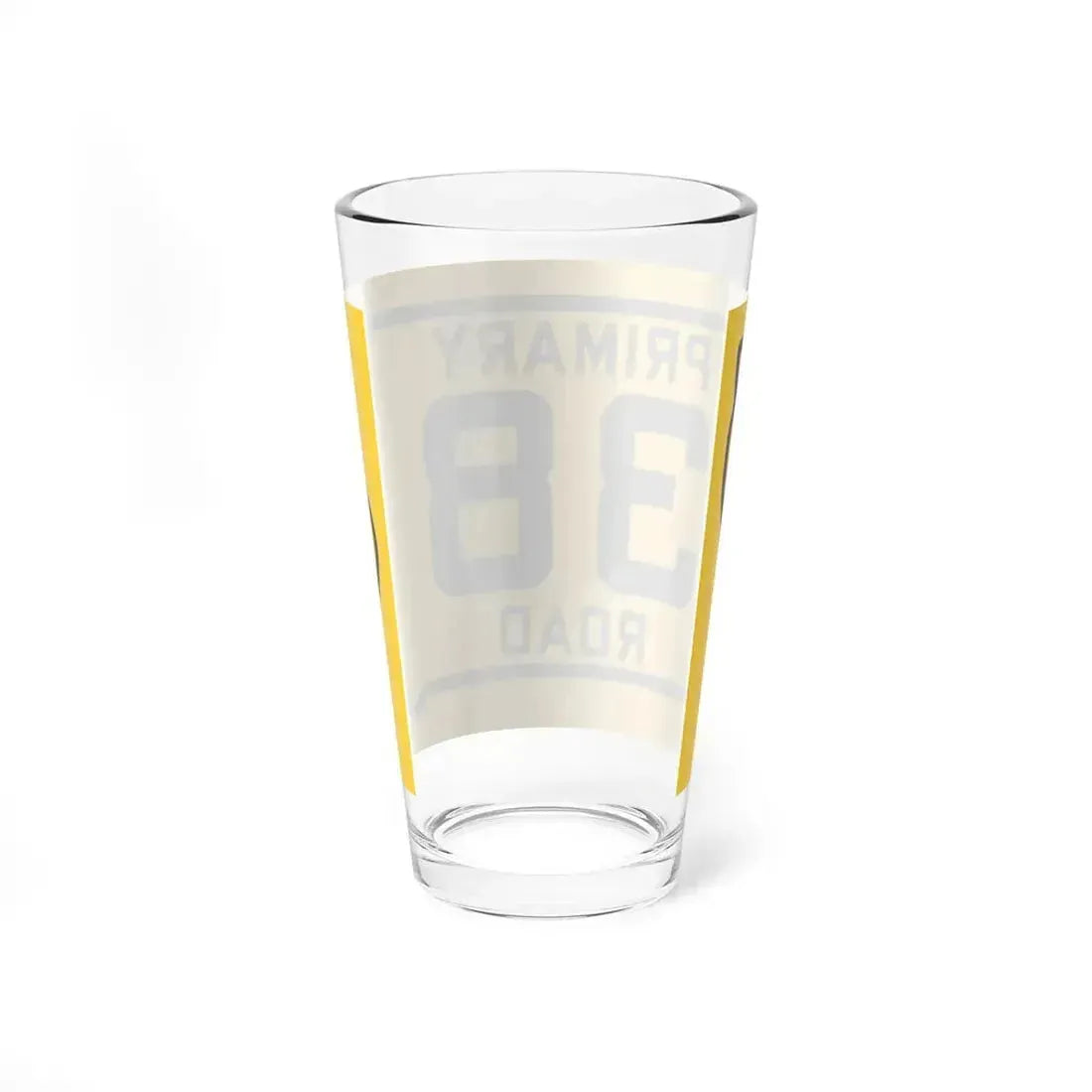 Iowa Primary 38 (Iowa) (Road Sign) Pint Glass 16oz - Go Mug Yourself