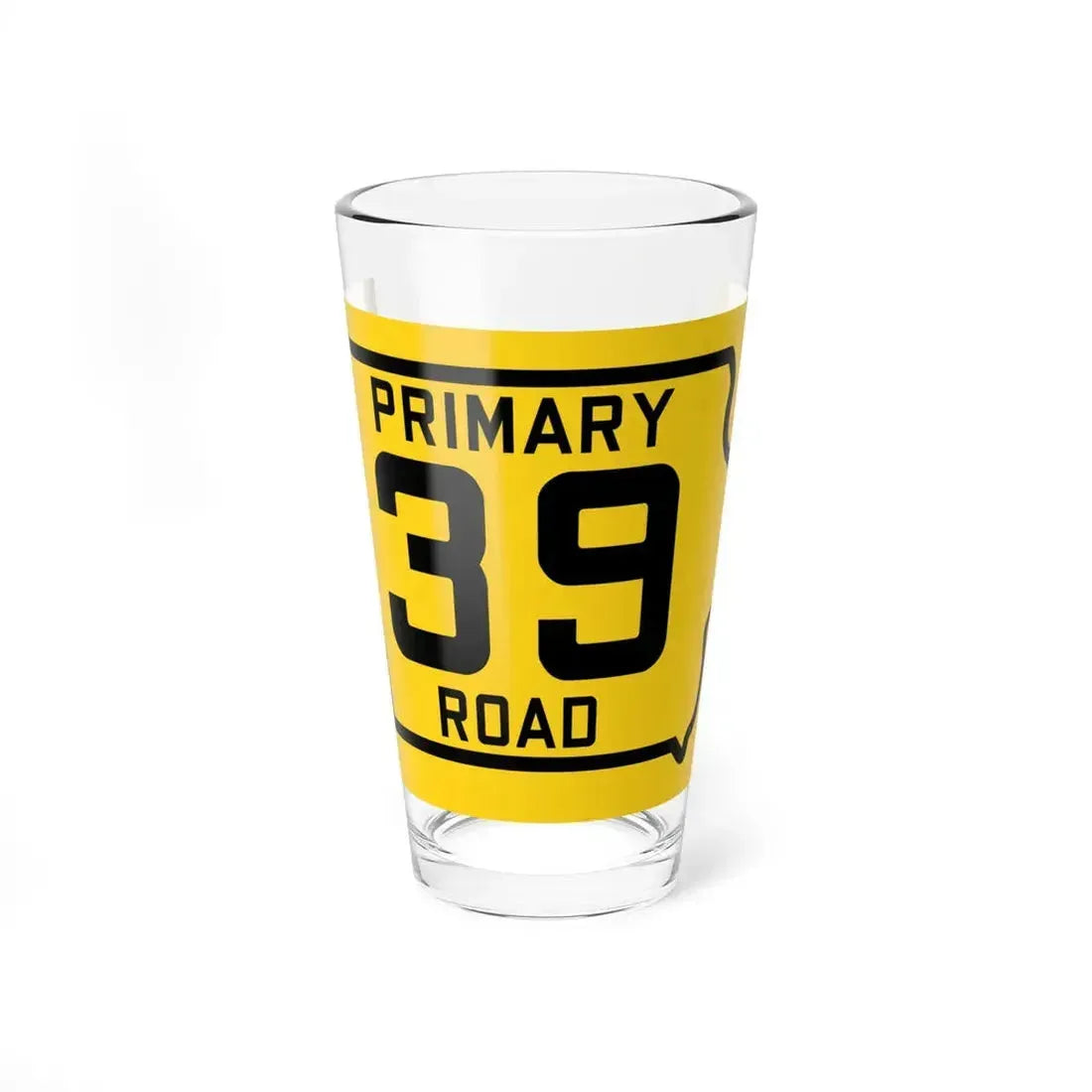 Iowa Primary 39 (Iowa) (Road Sign) Pint Glass 16oz 16oz - Go Mug Yourself