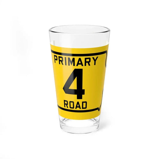 Iowa Primary 4 (Iowa) (Road Sign) Pint Glss 16oz 16oz - Go Mug Yourself