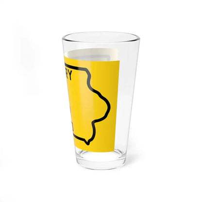 Iowa Primary 4 (Iowa) (Road Sign) Pint Glss 16oz - Go Mug Yourself