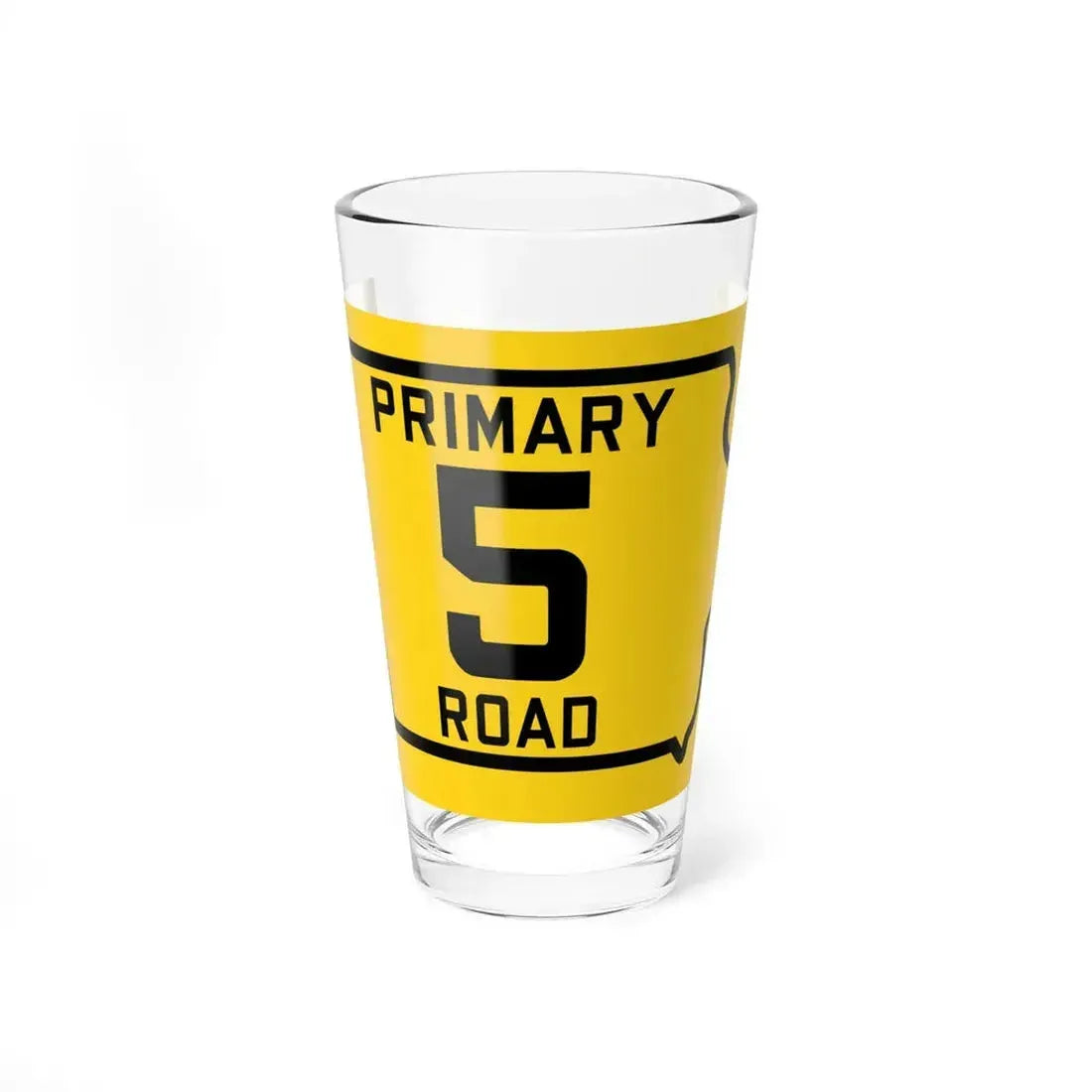 Iowa Primary 5 (Iowa) (Road Sign) Pint Glass 16oz 16oz - Go Mug Yourself