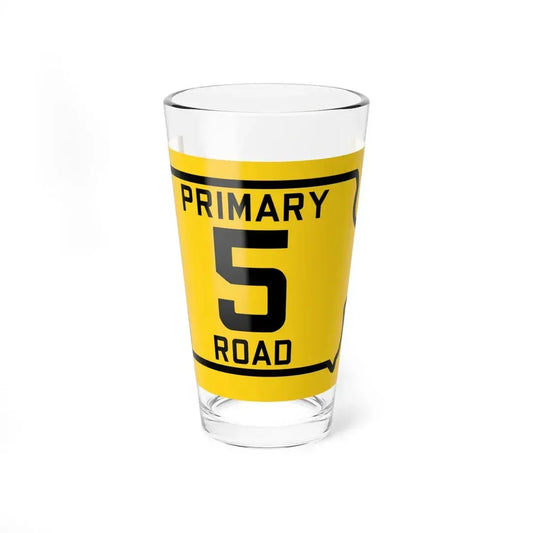 Iowa Primary 5 (Iowa) (Road Sign) Pint Glss 16oz 16oz - Go Mug Yourself