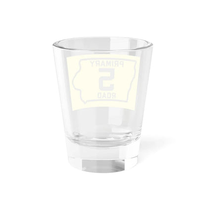 Iowa Primary 5 (Iowa) (Road Sign) Shot Glass 1.5oz - Go Mug Yourself
