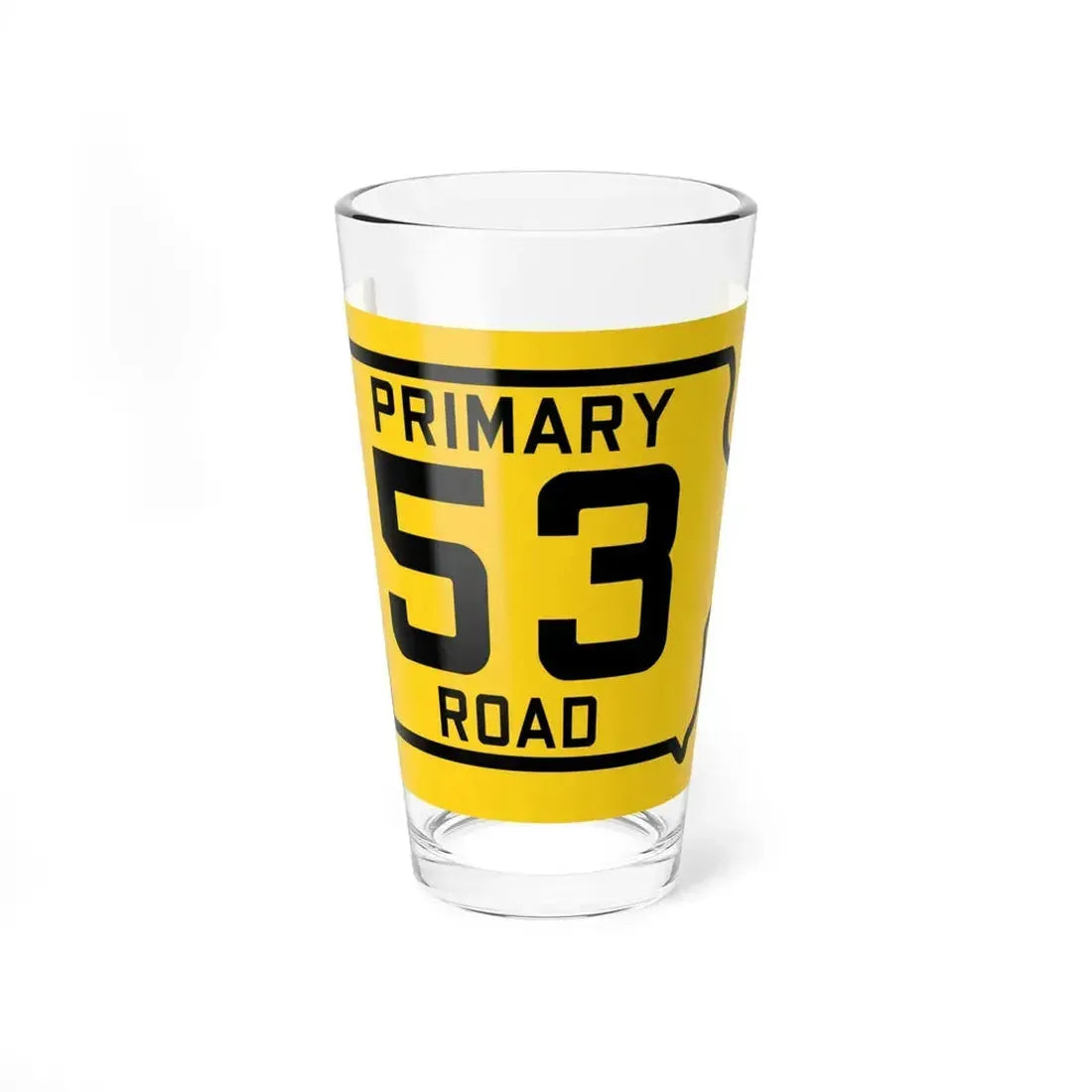 Iowa Primary 53 (Iowa) (Road Sign) Pint Glass 16oz 16oz - Go Mug Yourself