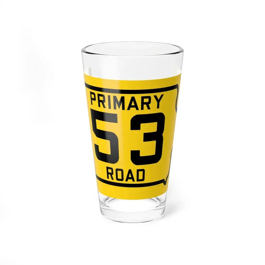 Iowa Primary 53 (Iowa) (Road Sign) Pint Glss 16oz 16oz - Go Mug Yourself