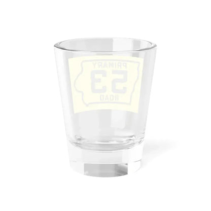 Iowa Primary 53 (Iowa) (Road Sign) Shot Glass 1.5oz - Go Mug Yourself
