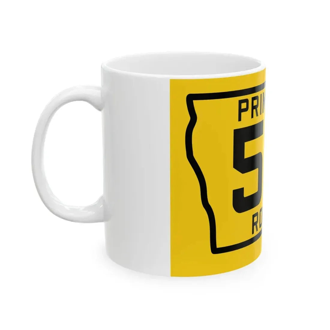 Iowa Primary 53 (Iowa) (Road Sign) White Coffee Mug - Go Mug Yourself