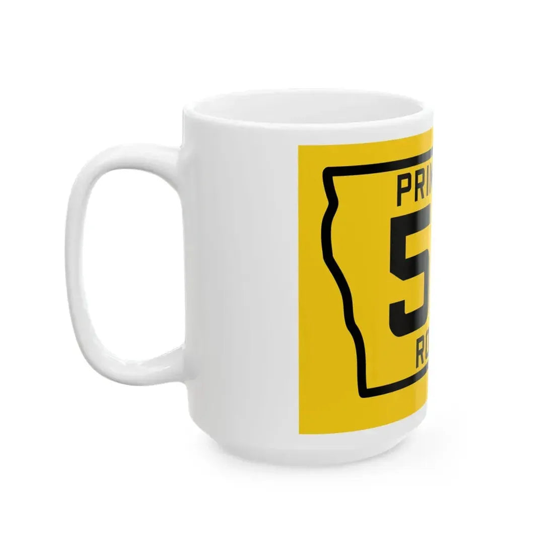 Iowa Primary 53 (Iowa) (Road Sign) White Coffee Mug - Go Mug Yourself