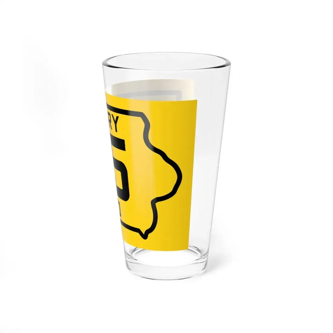 Iowa Primary 55 (Iowa) (Road Sign) Pint Glss 16oz - Go Mug Yourself
