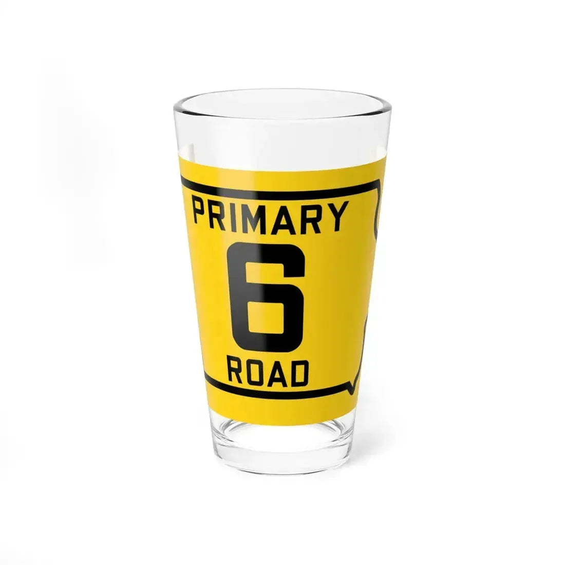 Iowa Primary 6 (Iowa) (Road Sign) Pint Glass 16oz 16oz - Go Mug Yourself