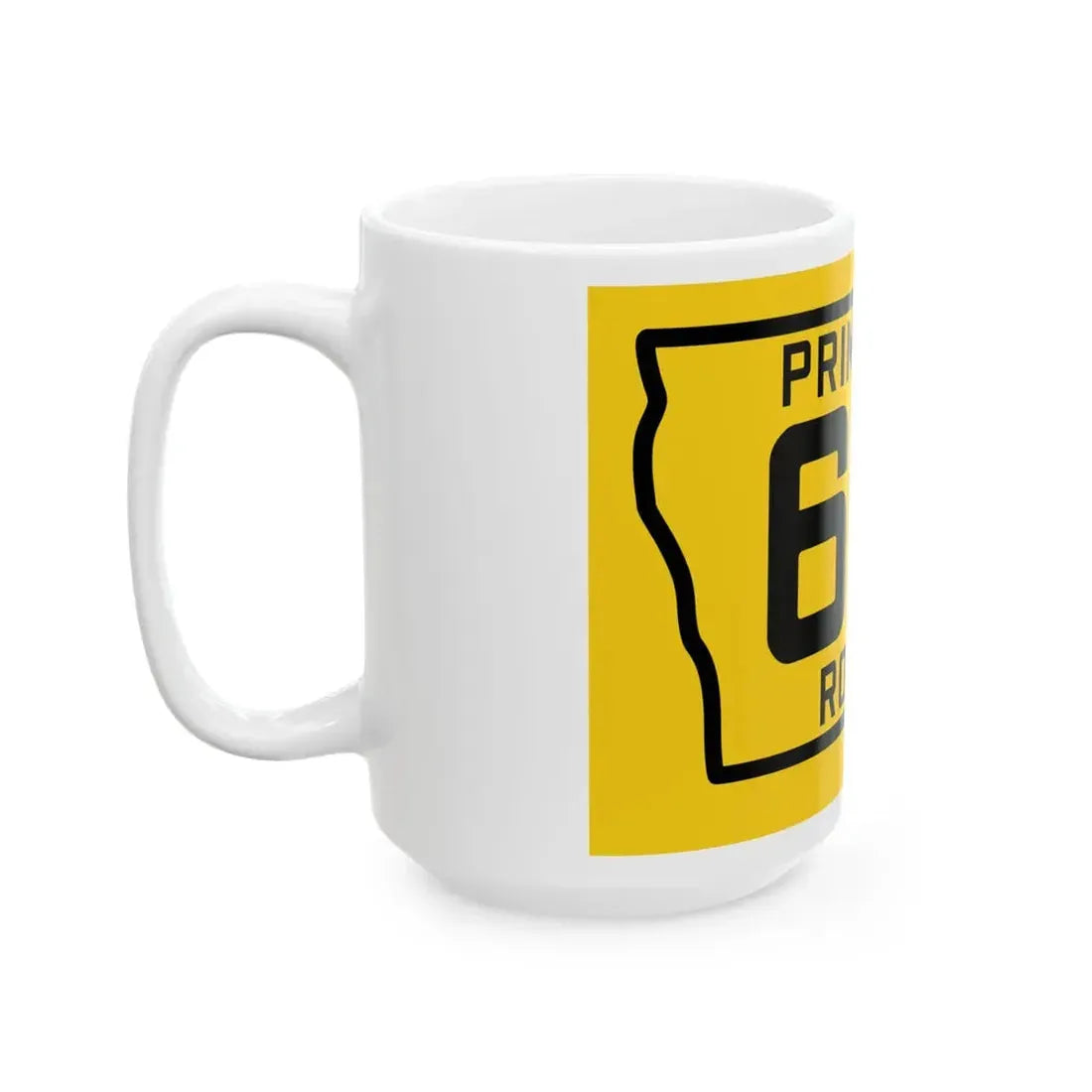 Iowa Primary 69 (Iowa) (Road Sign) White Coffee Mug - Go Mug Yourself