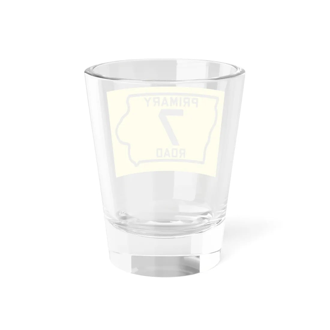Iowa Primary 7 (Iowa) (Road Sign) Shot Glass 1.5oz - Go Mug Yourself