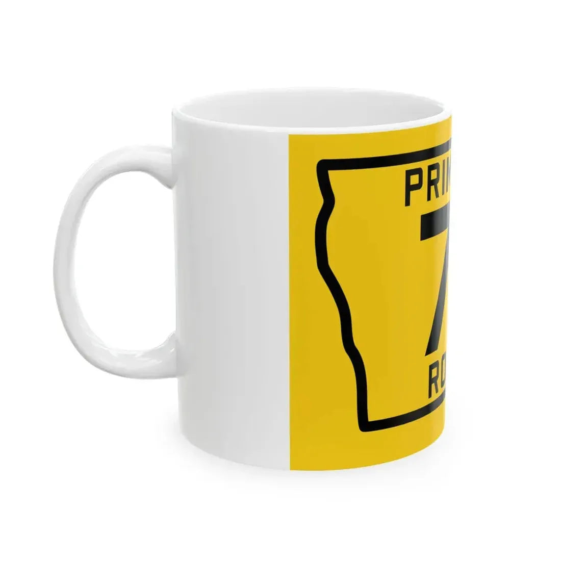 Iowa Primary 71 (Iowa) (Road Sign) White Coffee Mug - Go Mug Yourself