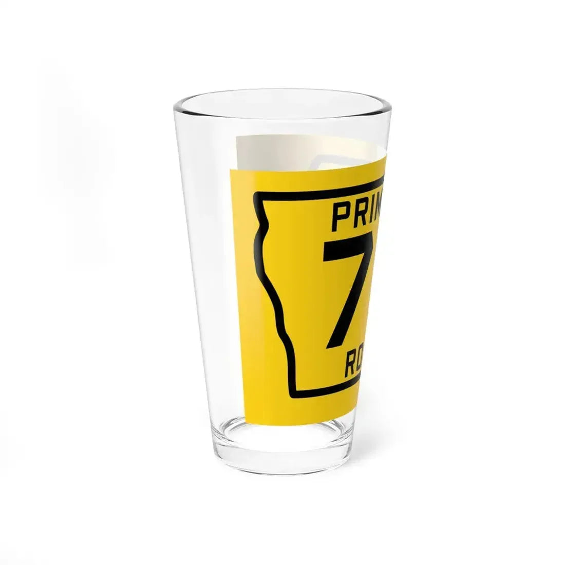 Iowa Primary 75 (Iowa) (Road Sign) Pint Glass 16oz - Go Mug Yourself