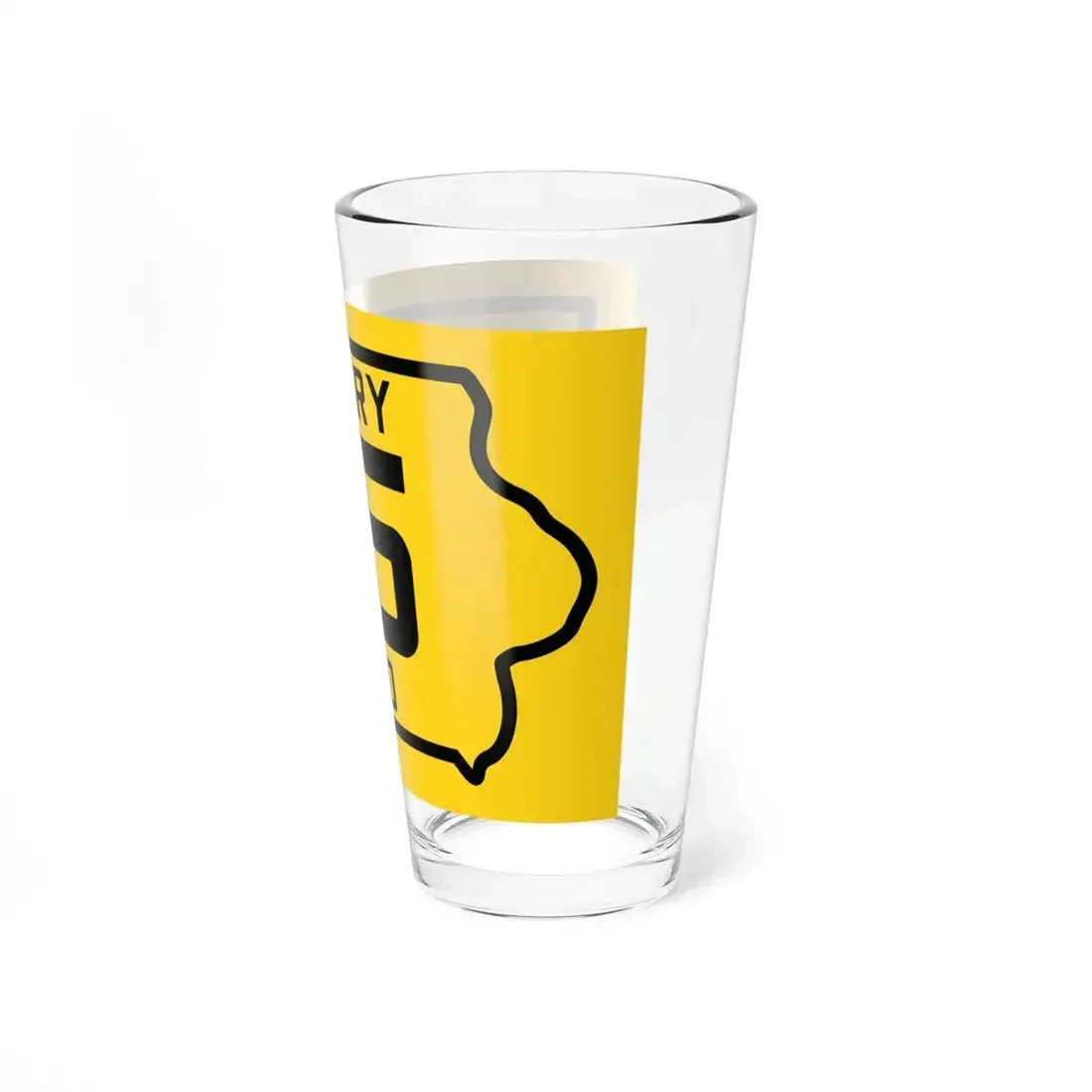 Iowa Primary 75 (Iowa) (Road Sign) Pint Glass 16oz - Go Mug Yourself