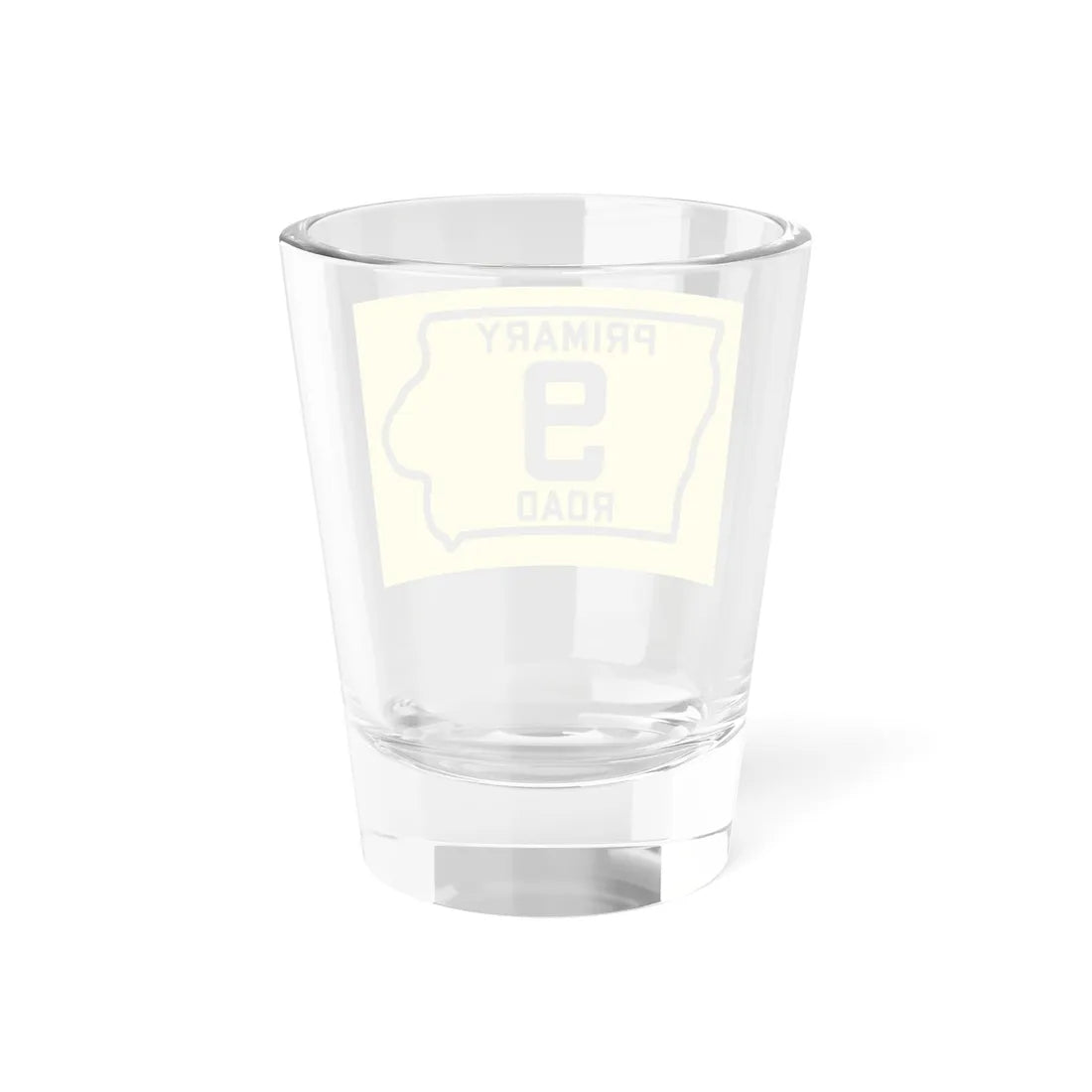 Iowa Primary 9 (Iowa) (Road Sign) Shot Glass 1.5oz - Go Mug Yourself