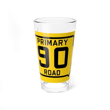 Iowa Primary 90 (Iowa) (Road Sign) Pint Glass 16oz 16oz - Go Mug Yourself