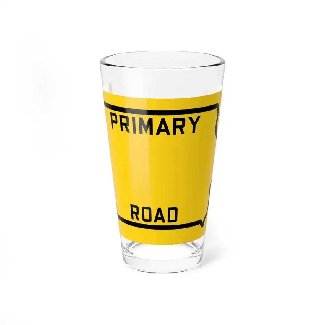 Iowa Primary blank (Iowa) (Road Sign) Pint Glass 16oz 16oz - Go Mug Yourself