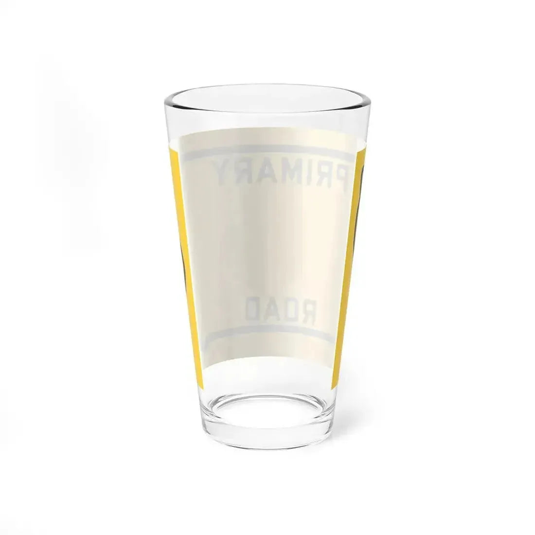 Iowa Primary blank (Iowa) (Road Sign) Pint Glass 16oz - Go Mug Yourself