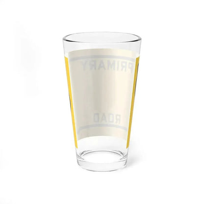 Iowa Primary blank (Iowa) (Road Sign) Pint Glass 16oz - Go Mug Yourself