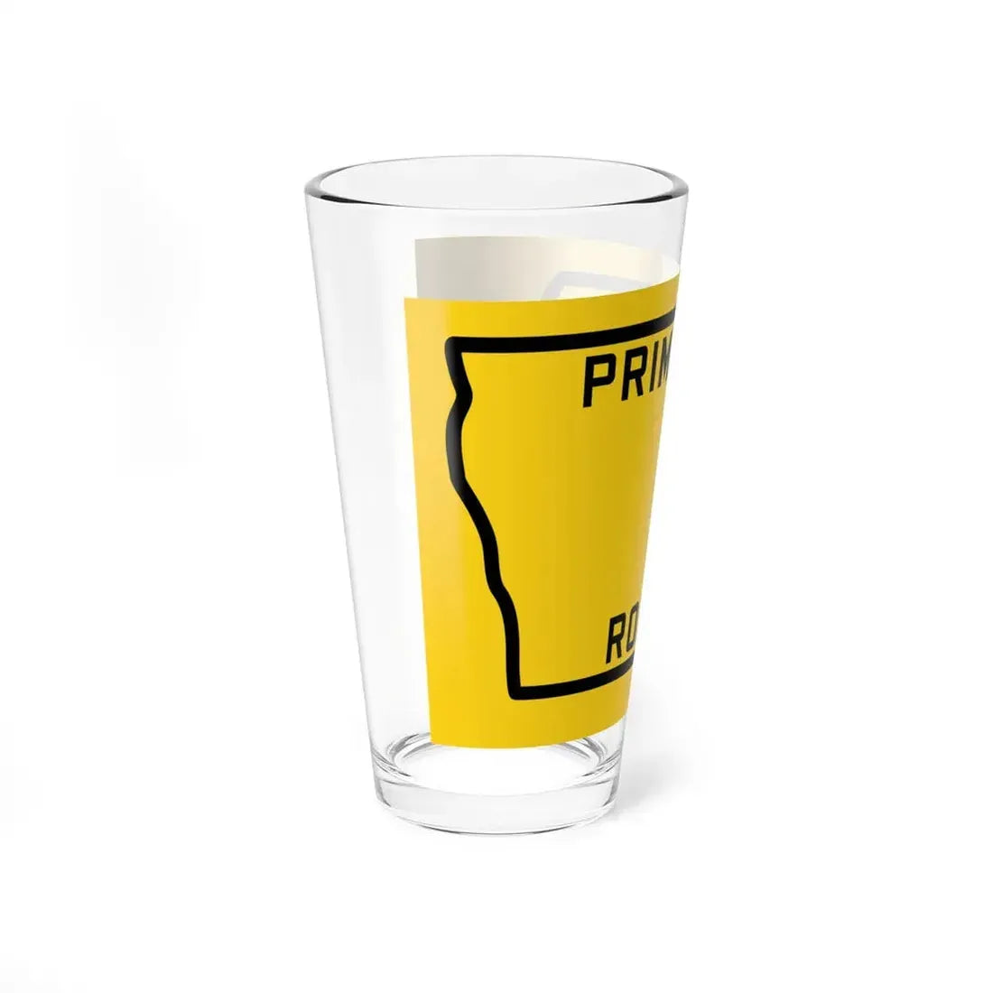 Iowa Primary blank (Iowa) (Road Sign) Pint Glss 16oz - Go Mug Yourself