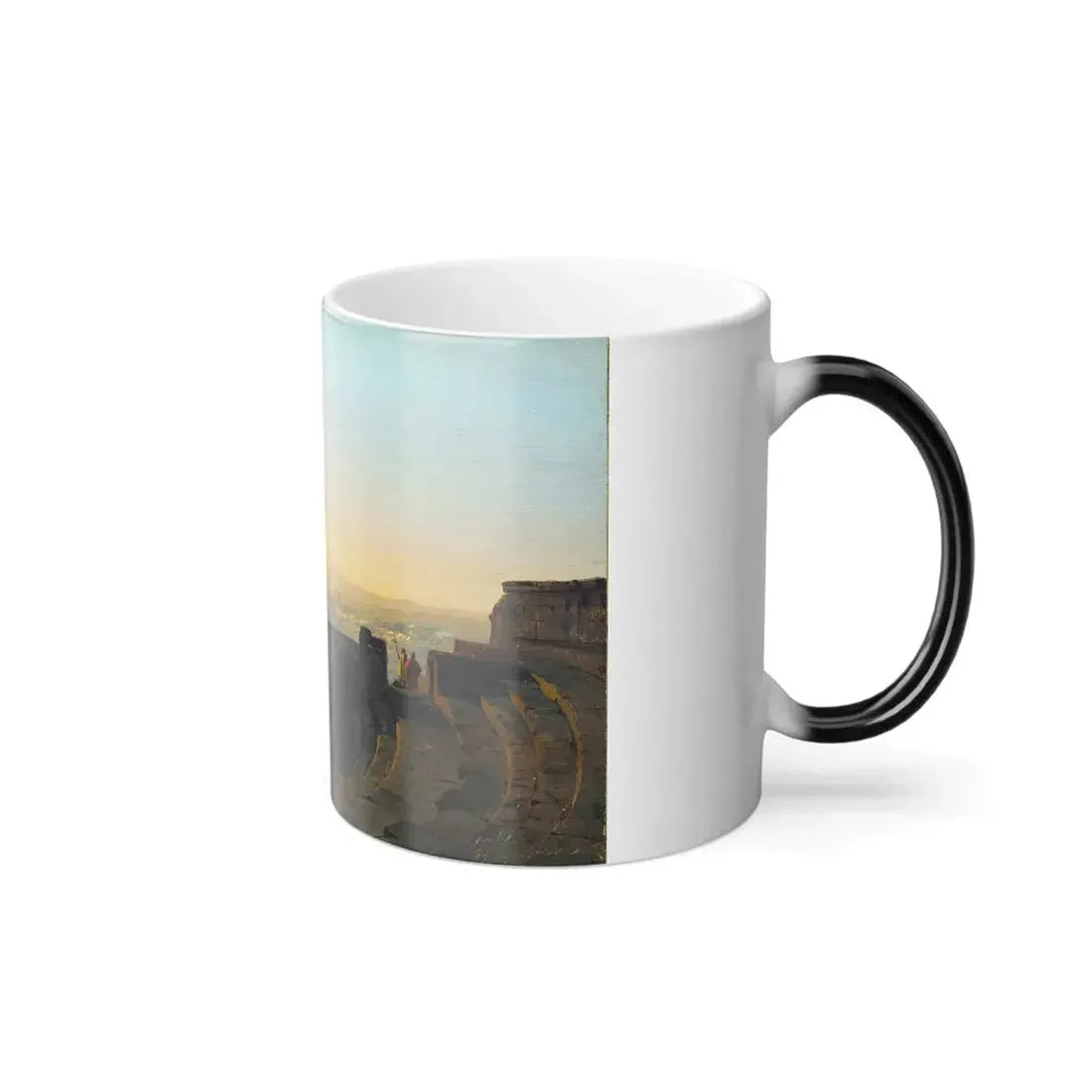Ippolito Caffi (1809-1866) Asia Minore, Hierapolis - Olio su Cartoncino Intelato - Color Changing Mug 11oz - Go Mug Yourself